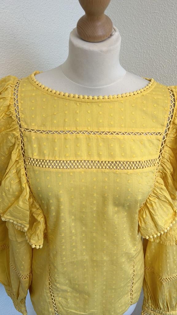 Fabienne Chapot maat 40 gele Katie top 742, Geel, Maat 42/44 (L), Ophalen of Verzenden, Zo goed als nieuw