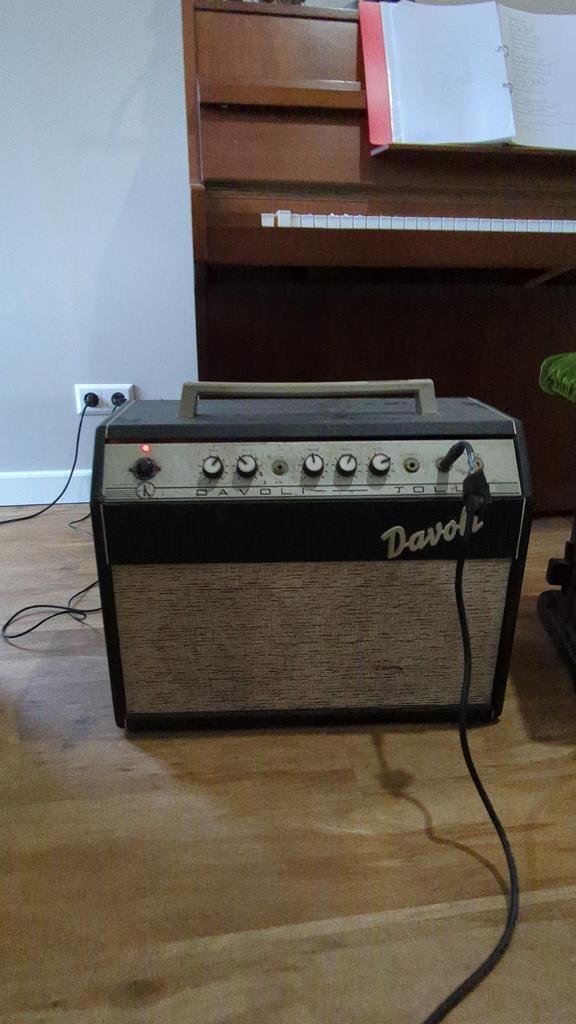 Vintage versterker Davoli, Muziek en Instrumenten, Ophalen, Gebruikt, Minder dan 50 watt