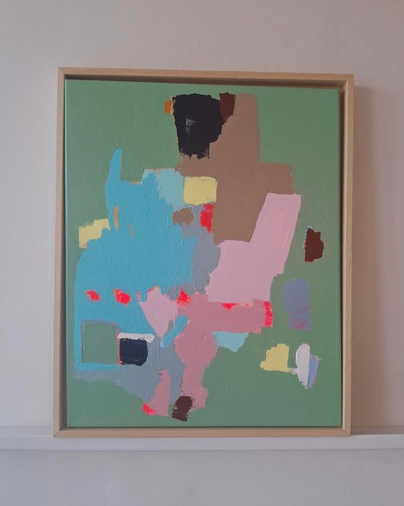 Abstract Acrylschilderij op Canvas - 40x50 cm, Ophalen of Verzenden