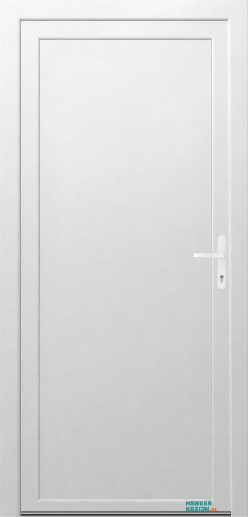 Kunststof Deur- vol paneel (Klink Rechts), Niet ingevuld, Kunststof, Deurkozijn, Niet ingevuld