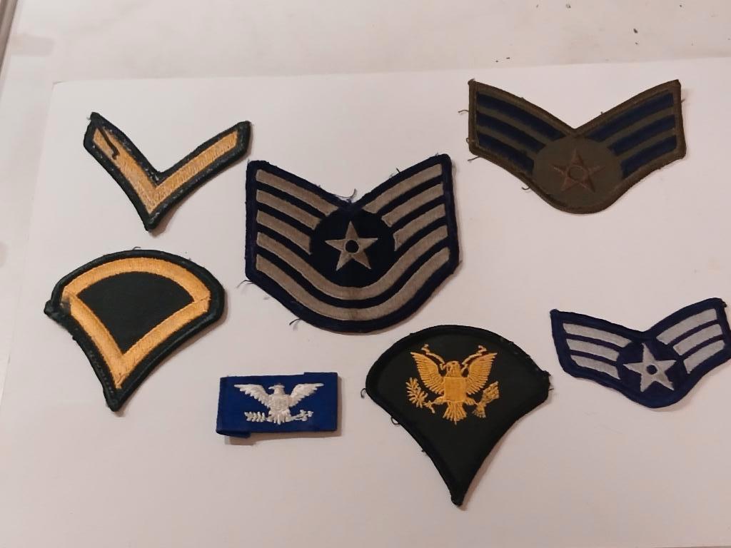 7 Originele Emblemen Amerikaanse Luchtmacht?, Verzamelen, Militaria | Algemeen, Ophalen of Verzenden, Luchtmacht, Amerika, Embleem of Badge