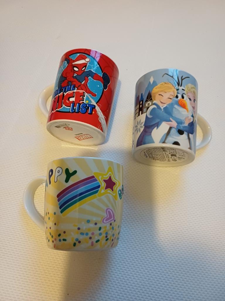 Kinderbekers met figuren, frozen, cars, spiderman,dino, Ophalen of Verzenden, Nieuw