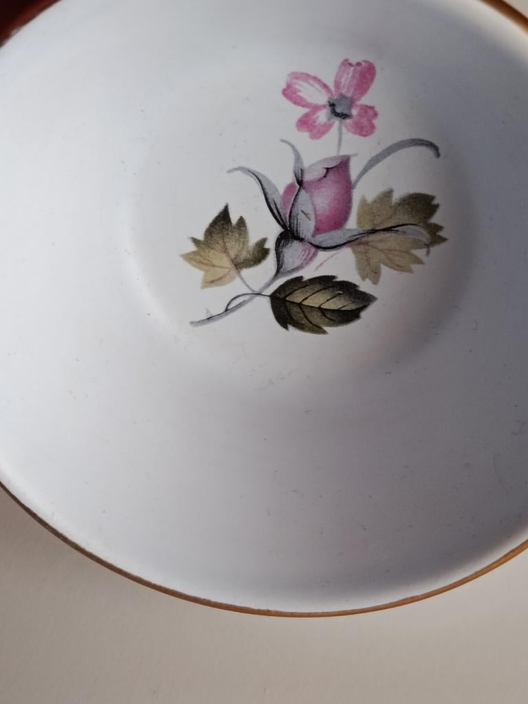 Vintage Flora Gouda dessertschaaltjes – 8 cm – jaren ‘50, Antiek en Kunst, Antiek | Keramiek en Aardewerk, Verzenden