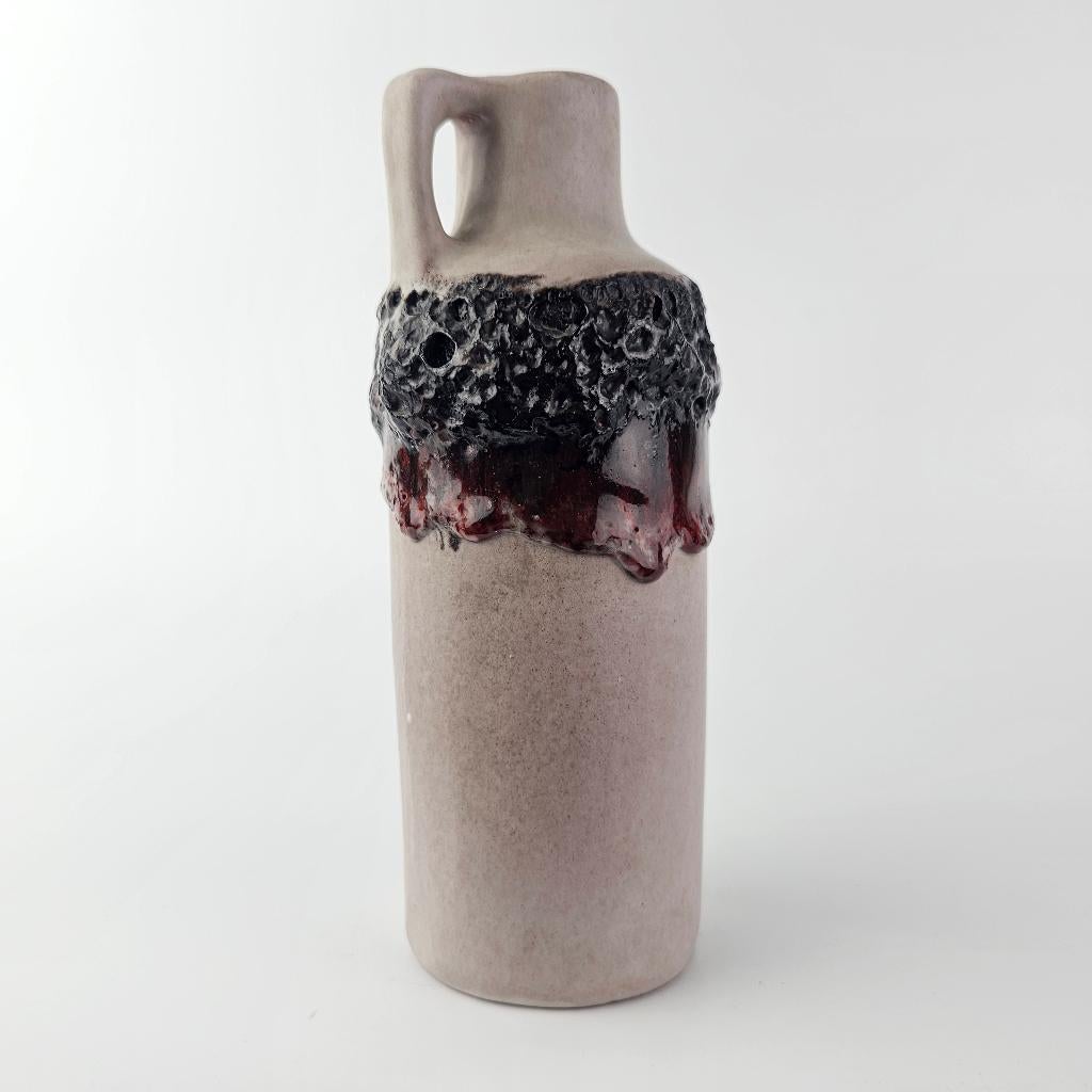 Vintage West-Duitse Fat Lava vaas Kreutz Keramik. 208, Ophalen of Verzenden