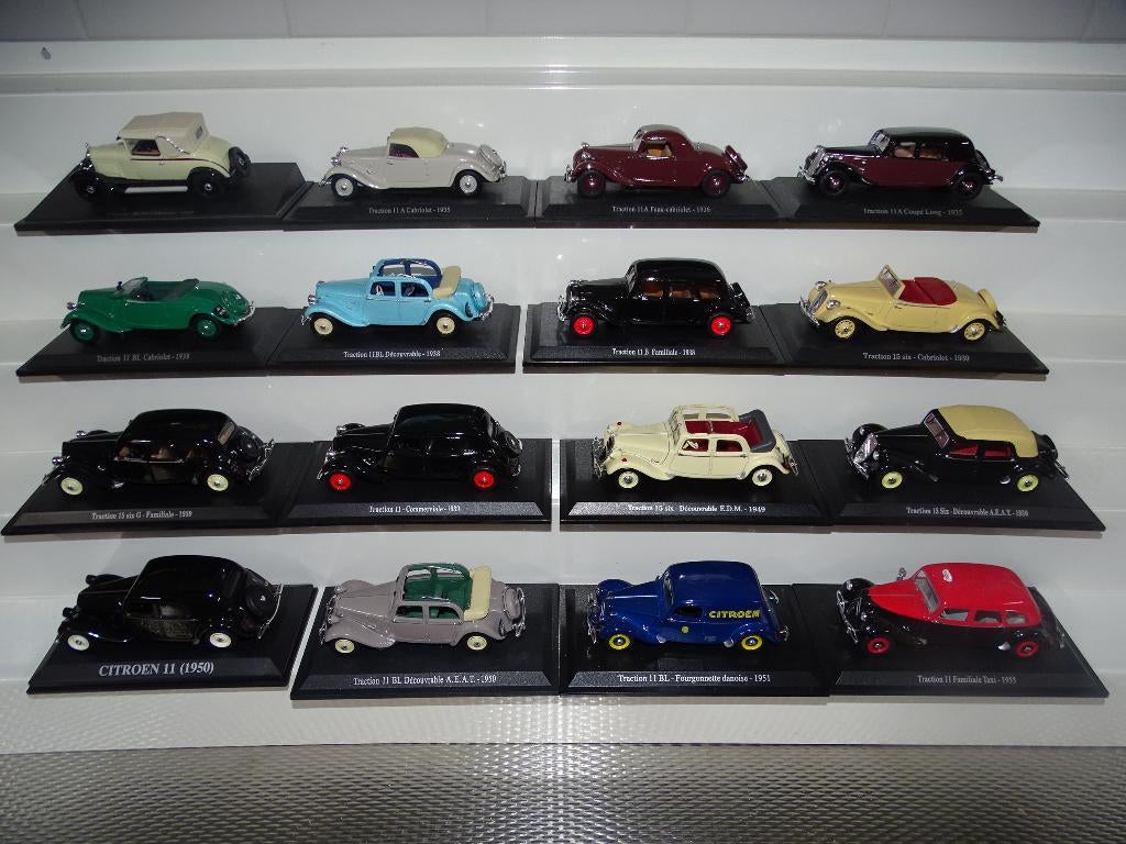 Citroen Traction Avant 16 diecast modellen 1:43, Hobby en Vrije tijd, Modelauto's | 1:43, Ophalen of Verzenden, Zo goed als nieuw