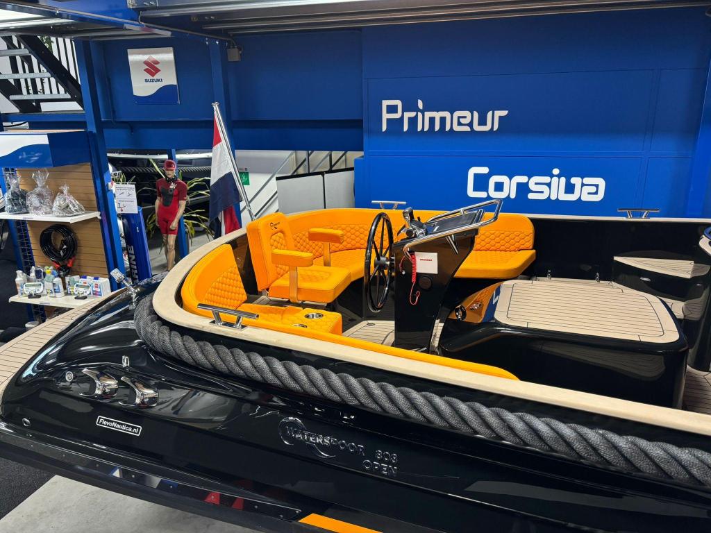 Waterspoor 808 Open | Yanmar 195pk, Binnenboordmotor, 6 meter of meer, Nieuw, Polyester