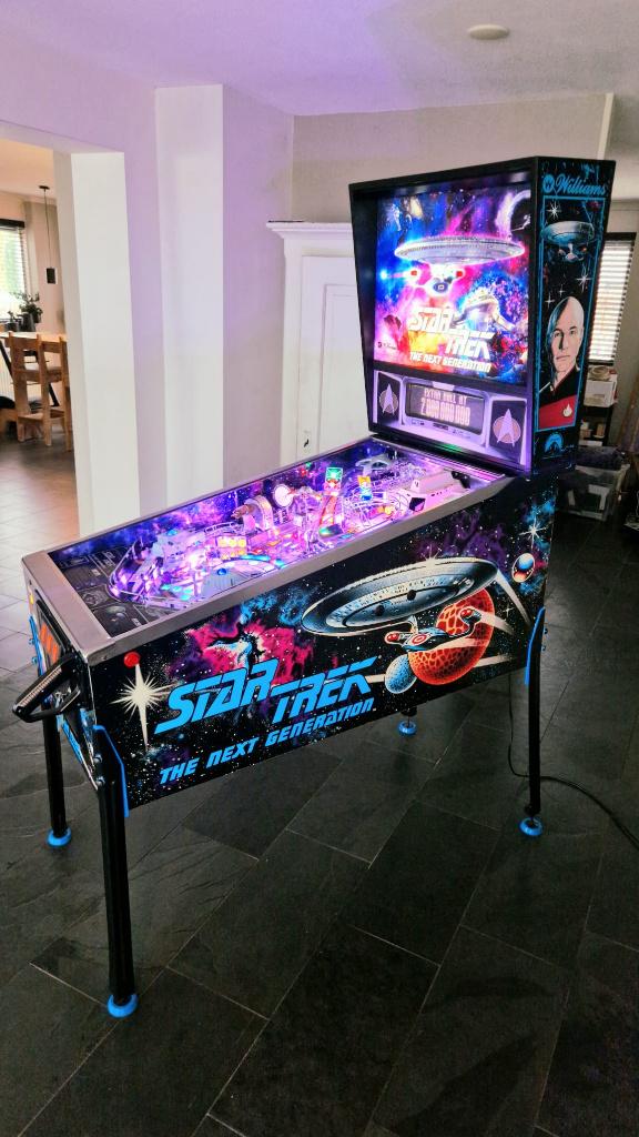 STTNG - Star Trek The Next Generation - Flipperkast/Pinball, Ophalen, Gebruikt, Williams, Dot-matrix