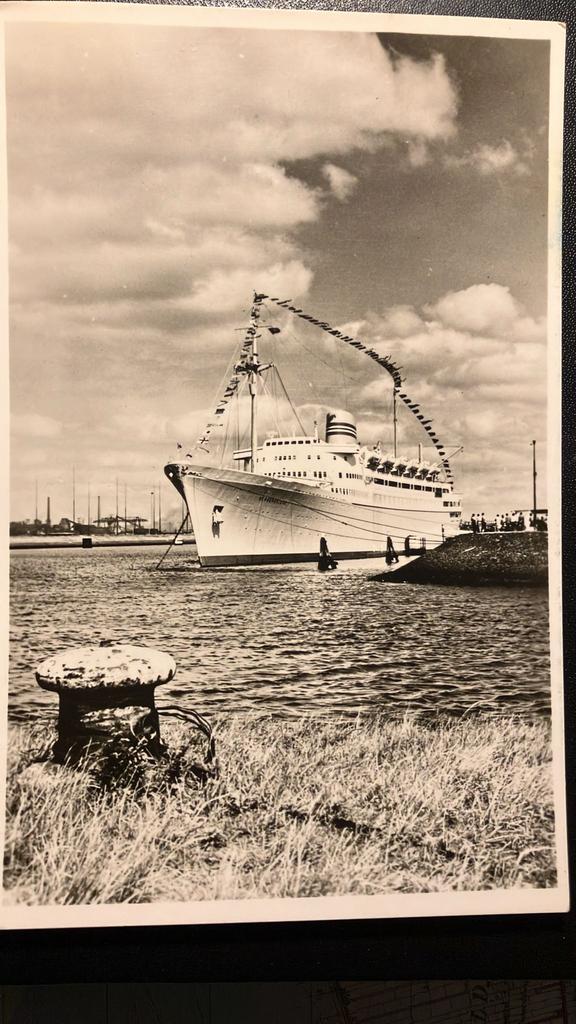 BERGENSFJORD   1956  Noorwegen  IJmuiden, Ophalen of Verzenden, Zo goed als nieuw, Kaart, Foto of Prent