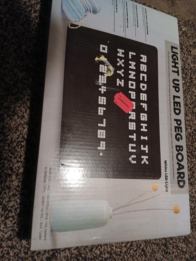 Letterbord maken met licht, Ophalen, Nieuw, Met licht