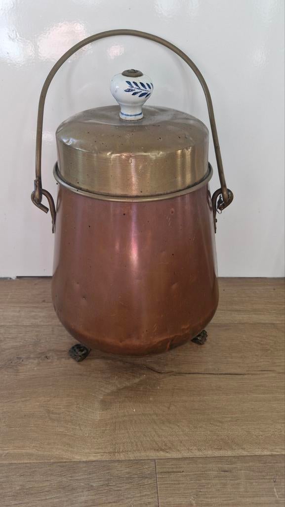 antieke koperen doofpot, Ophalen