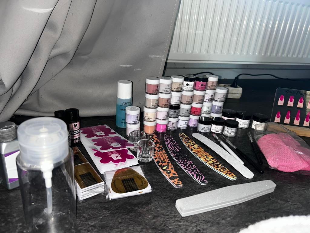 Acryl nagel set + lamp |compleet starterspakket,veel kleuren, Sieraden, Tassen en Uiterlijk, Uiterlijk | Cosmetica en Make-up