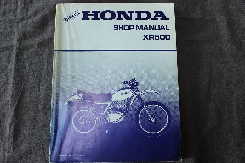 Honda XR500 1979 motorcycle shop manual XR 500, Ophalen of Verzenden, Honda