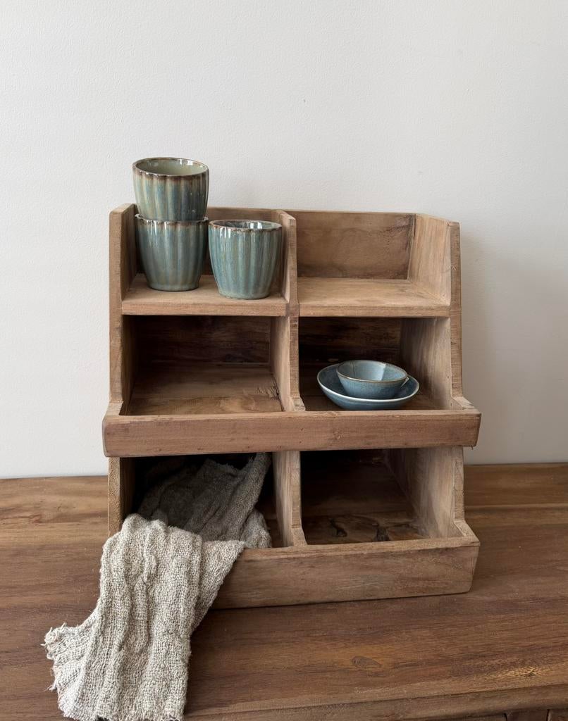 Houten gruttersbak, Hout, -, -, Nieuw