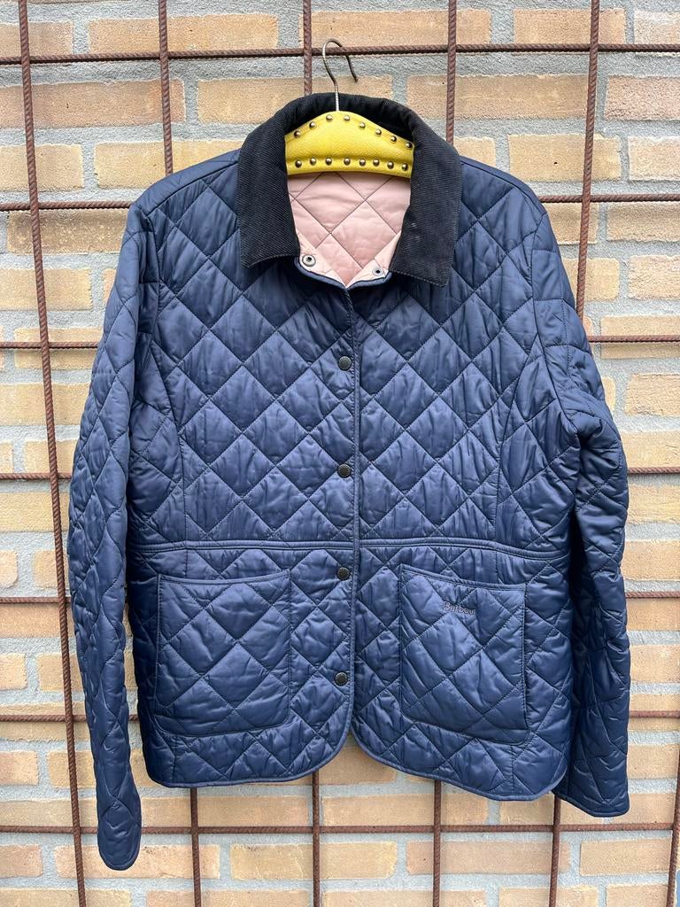 Barbour dames jack blauw, Ophalen of Verzenden, Gedragen, Maat 46/48 (XL) of groter, Blauw