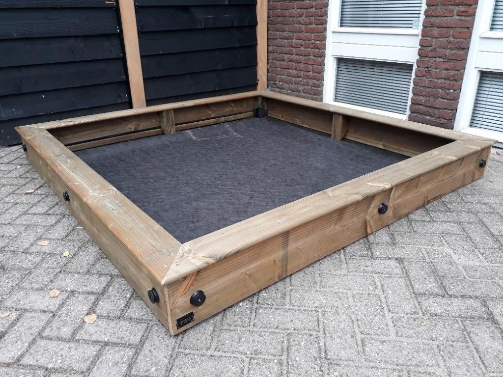 HOUTEN ZANDBAK 120x200 incl deksel kant en klaar geleverd, Ophalen, Nieuw
