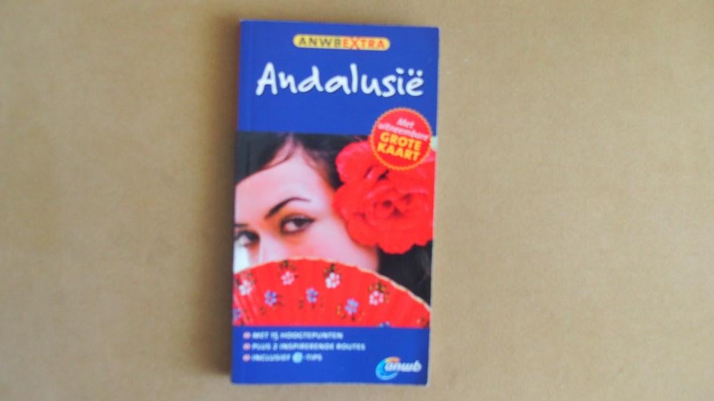 Andalusie - ANWB extra - Spanje - Met uitneembare kaart, Europa, Ophalen of Verzenden, Zo goed als nieuw, Reisgids of -boek