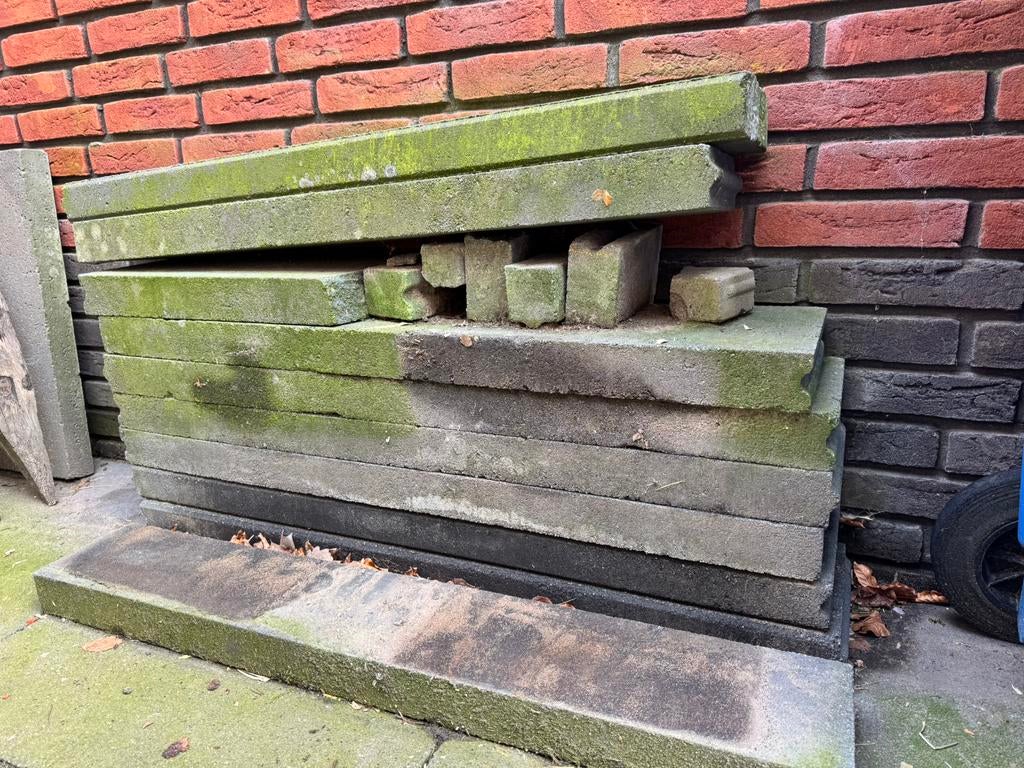 Bielzen beton tuin, Tuin en Terras, Ophalen, Gebruikt, Biels, Minder dan 100 cm