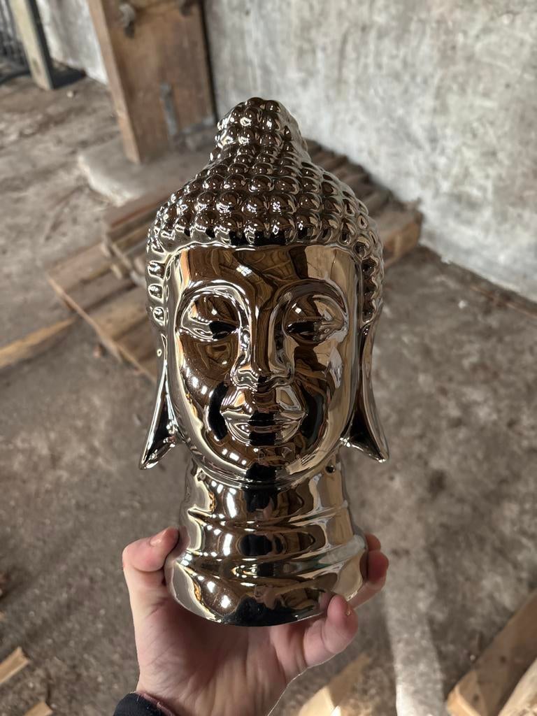 140 stuks Keramiek Woondecoratie Boeddha Hoofd Zilver, Ophalen