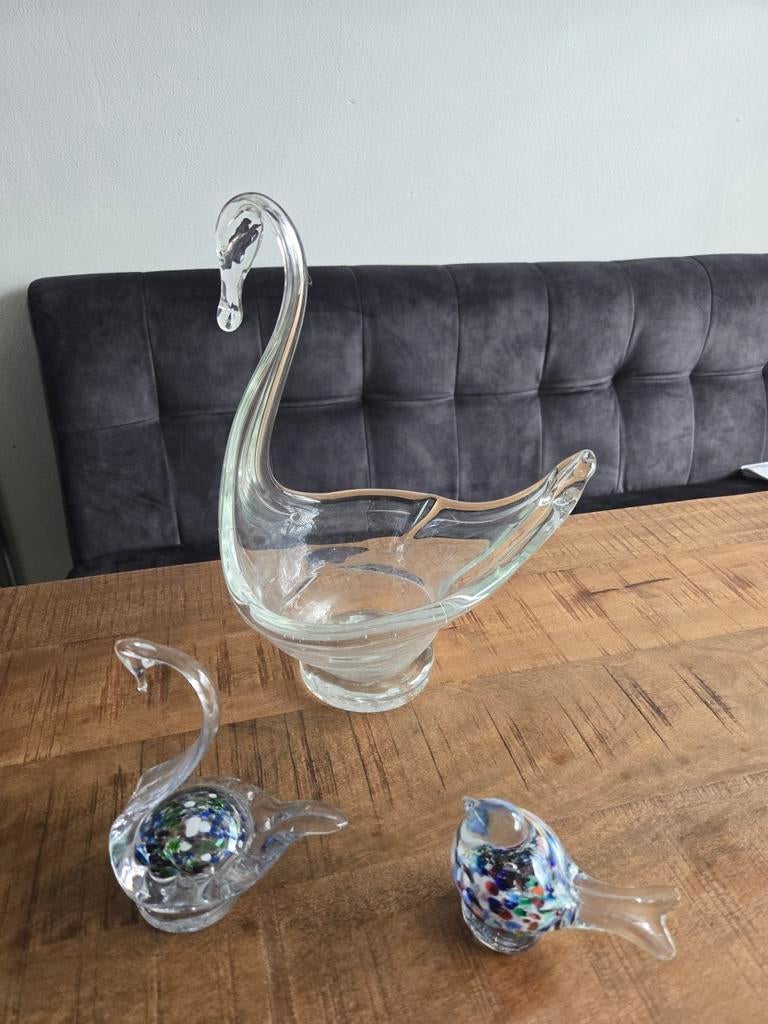 Glaswerk 3 stuks, Antiek en Kunst, Antiek | Glas en Kristal, Ophalen of Verzenden