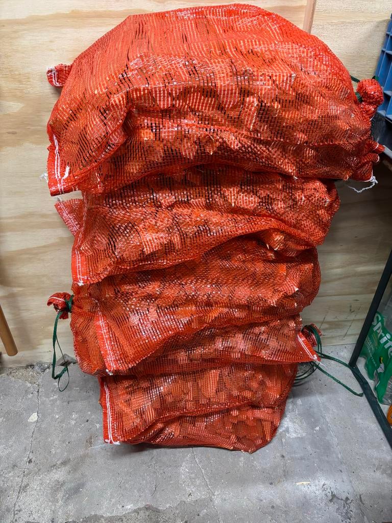 Grote zakken aanmaakhout, Tuin en Terras, Haardhout, Minder dan 3 m³, Ophalen, Overige houtsoorten, Blokken