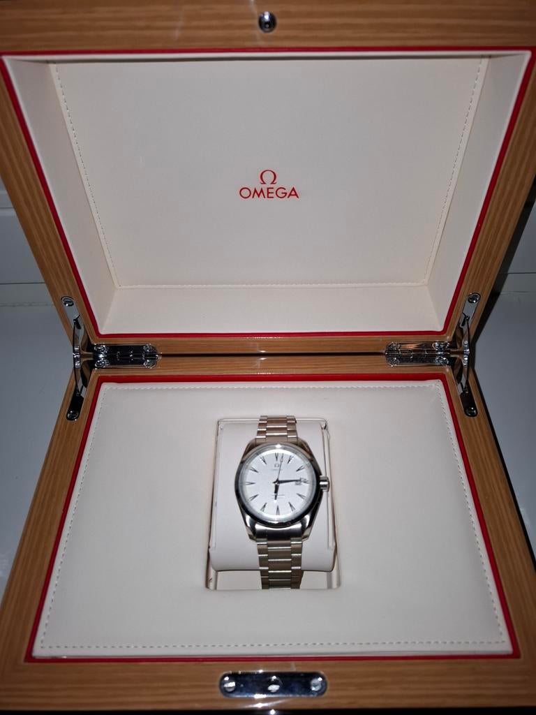 Omega Aqua Terra, Staal, Gebruikt, Staal, Polshorloge