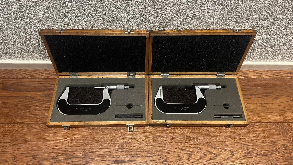 Mitutoyo 102-237 buitenmicrometer-/schroefmaat 75-100mm, -, Ophalen of Verzenden, Zo goed als nieuw, Mitutoyo