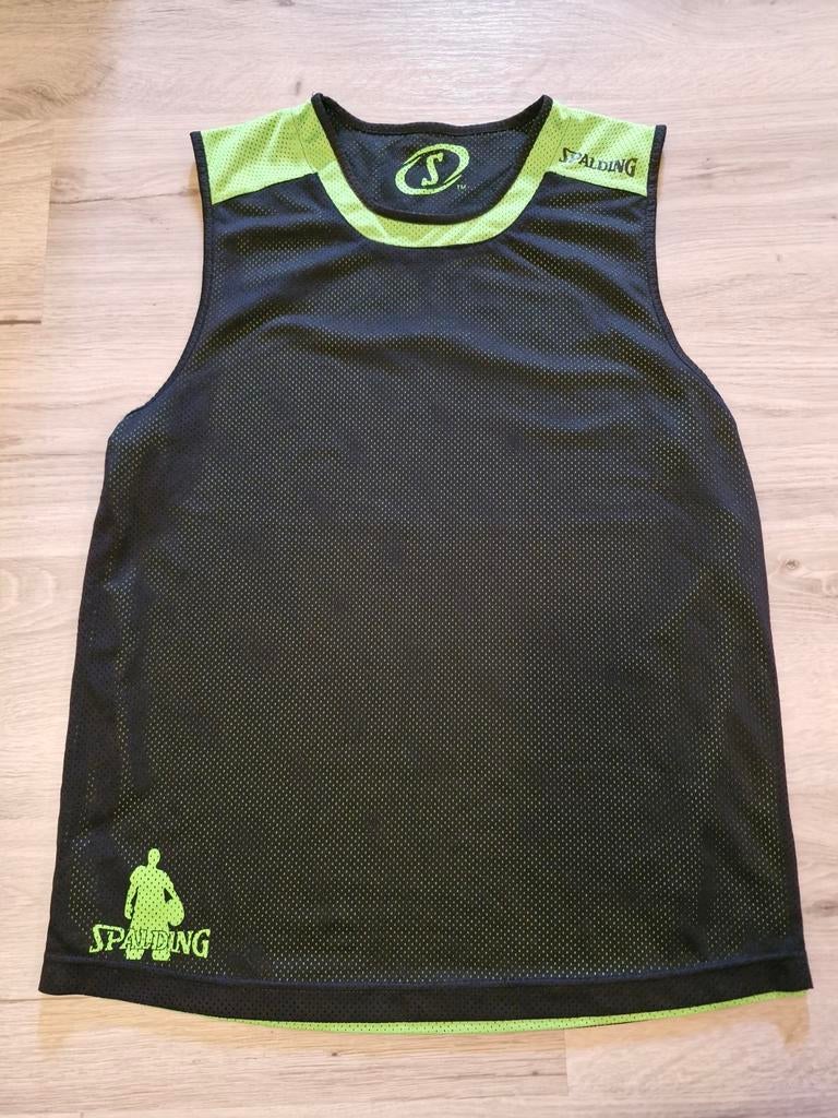 Spalding Basketbal top Zwart/Groen, Zwart, Ophalen of Verzenden, Zo goed als nieuw, Maat 36 (S)