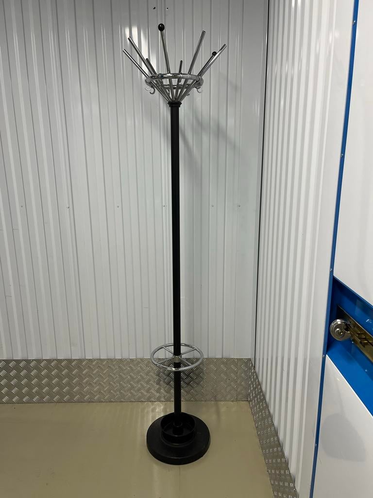 Vintage Gispen 1016 staande kapstok met parapluhouder, Huis en Inrichting, Ophalen, Gebruikt, Metaal, Staande kapstok
