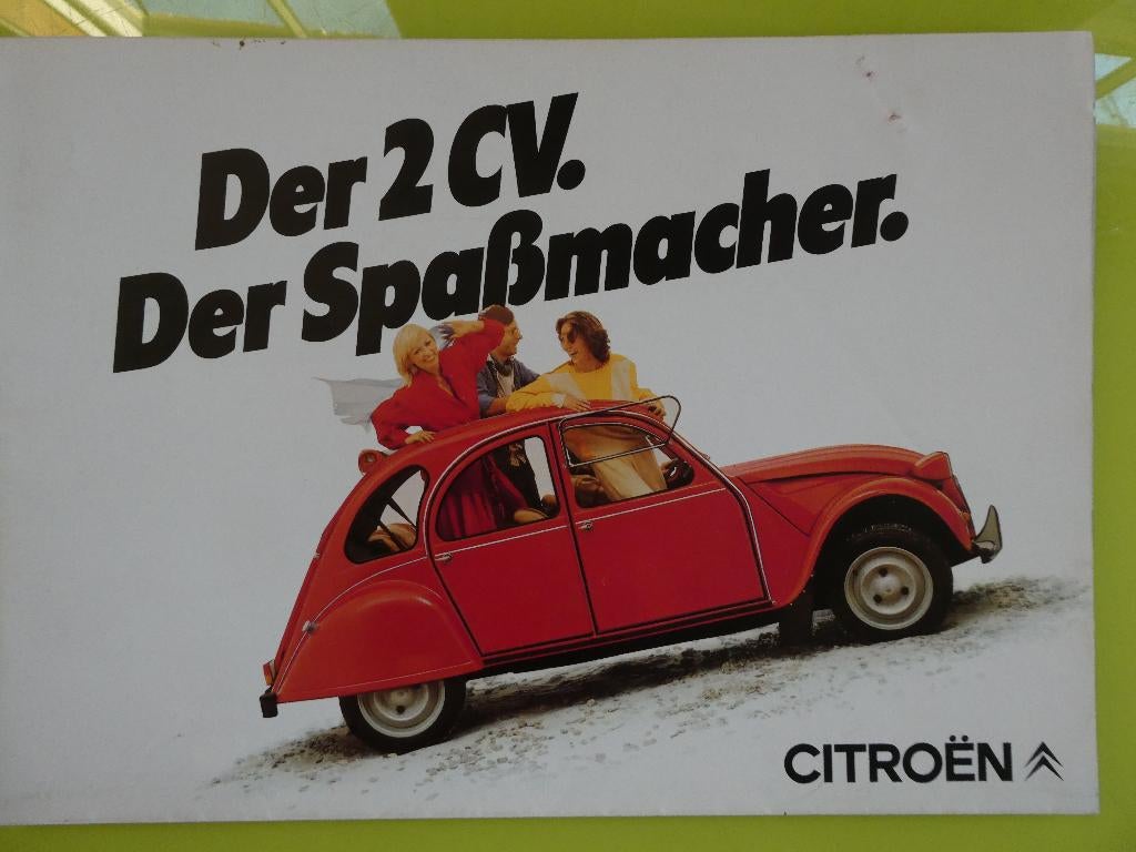 Citroen 2CV 6 folder, duits, Ophalen of Verzenden, Zo goed als nieuw, Citroën, Citroën