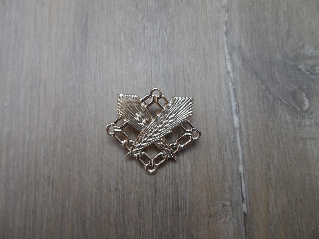 Kraagembleem Intendance embleem 1x nw, Verzamelen, Ophalen of Verzenden, Landmacht, Nederland, Embleem of Badge