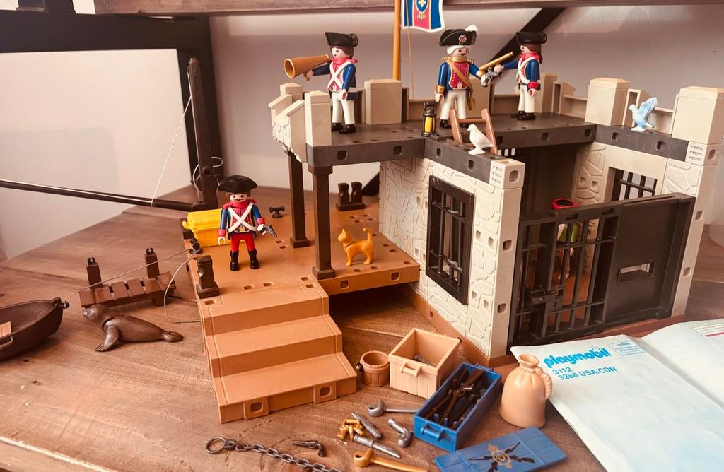 Playmobil piratenfort 3112 / 3288, Kinderen en Baby's, Speelgoed | Playmobil, Ophalen, Gebruikt, Complete set