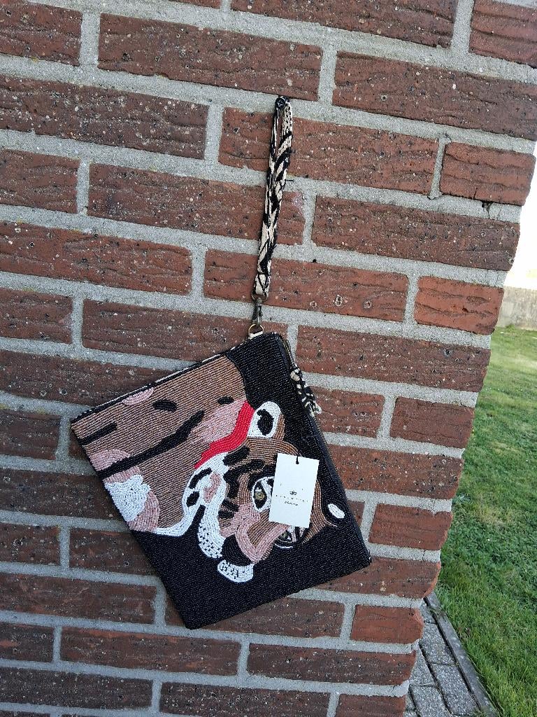 Handtas/Clutch Essentiel Antwerp, Ophalen of Verzenden, Zo goed als nieuw, Zwart, Overige typen