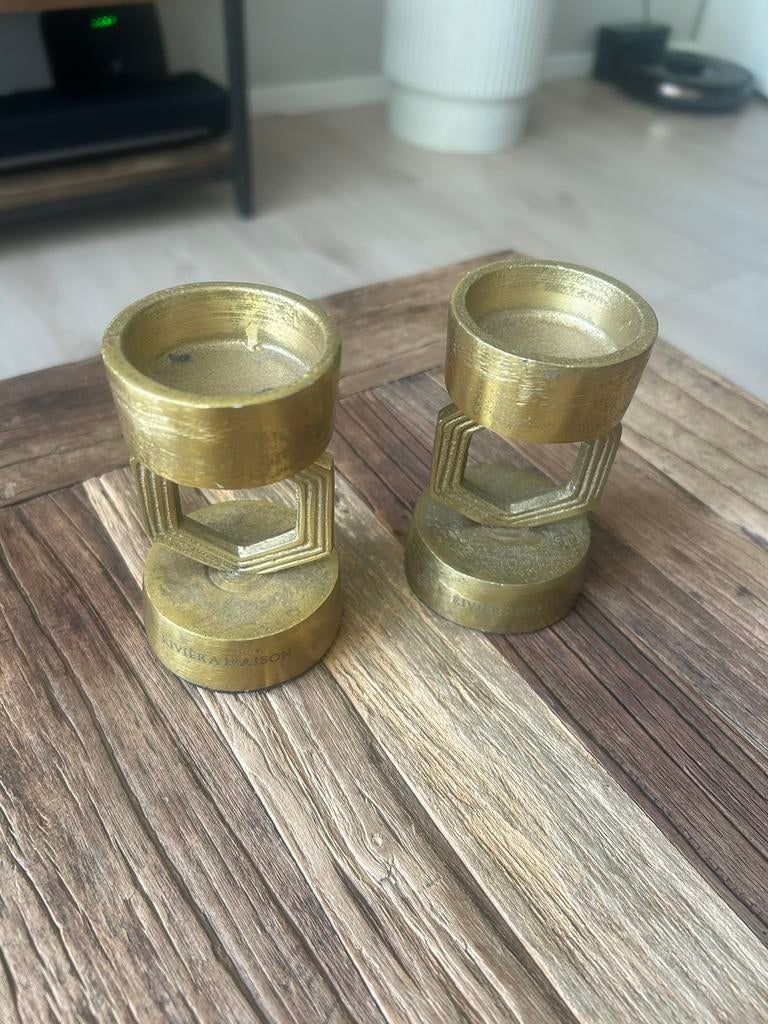 Riviera maison kandelaars, Ophalen, Zo goed als nieuw, Overige materialen, Minder dan 25 cm