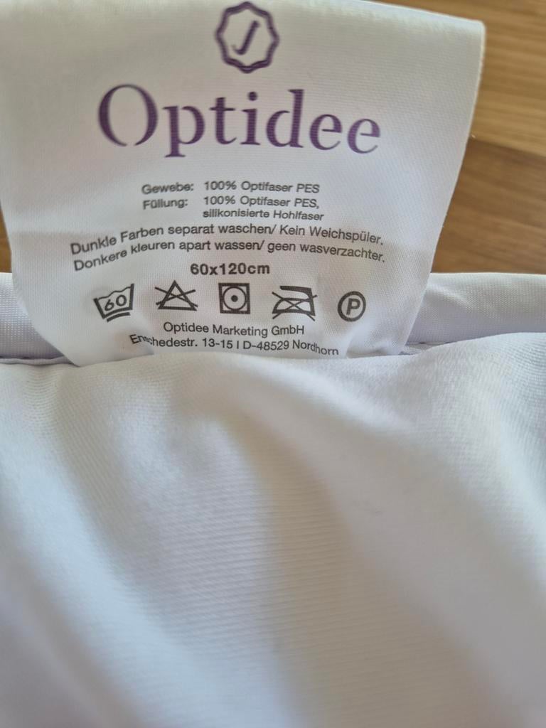 Optidee softtopper voor kinderledikant 60x120 cm, Ophalen of Verzenden, Eenpersoons, Wit, Dekbedovertrek