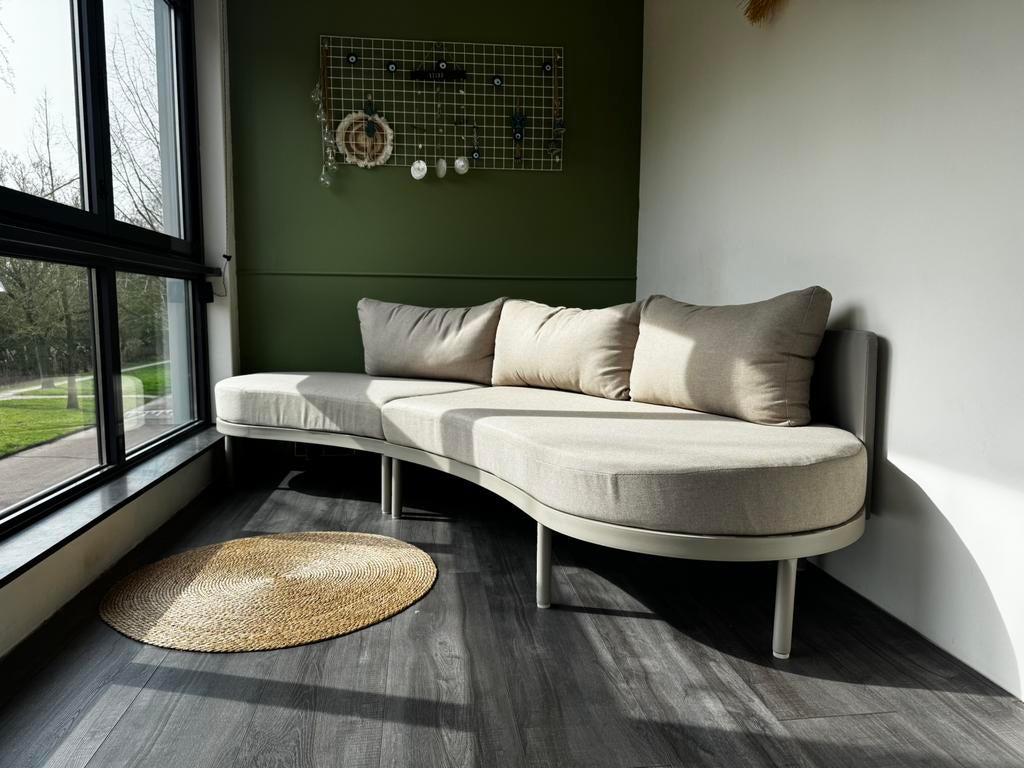 Luxe lounge tuinbank – zo goed als nieuw!, Ophalen, Zo goed als nieuw