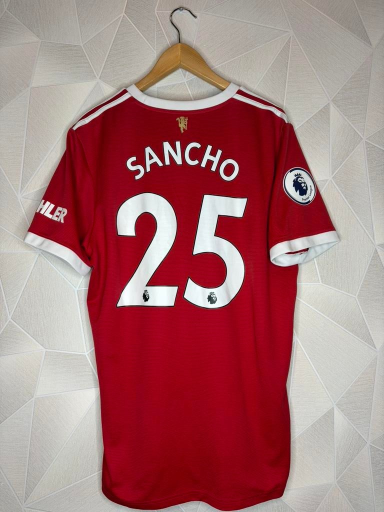 Manchester United Thuis 2021/2022 Sancho, Maat XL, Ophalen of Verzenden, Zo goed als nieuw, Shirt