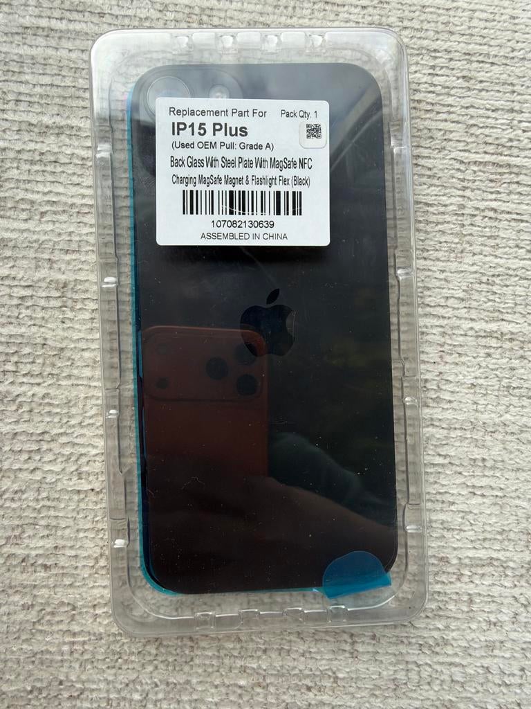 iPhone 15 Plus achterkant (origineel), Ophalen, Gebruikt, Overige typen, Apple iPhone