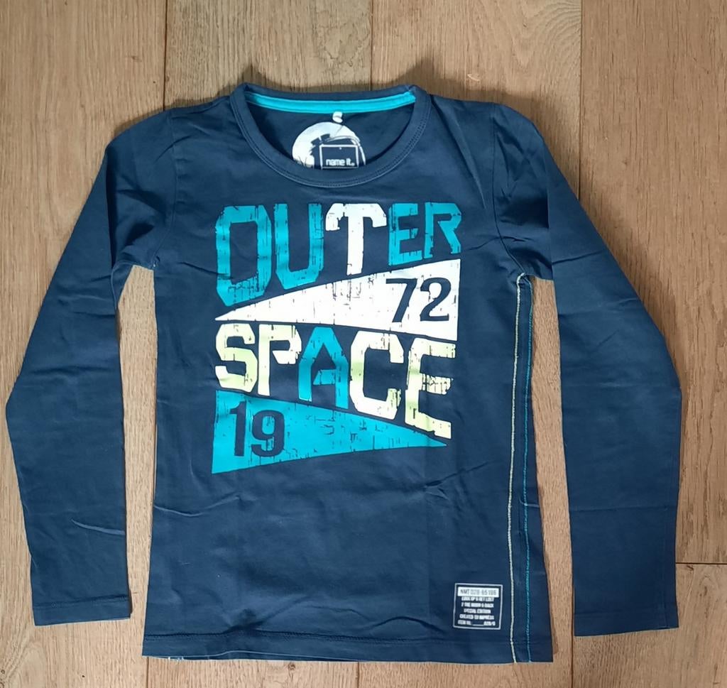Name It jongenshirt maat 122/128 - Outer Space, Kinderen en Baby's, Kinderkleding | Maat 122, Ophalen of Verzenden, Zo goed als nieuw