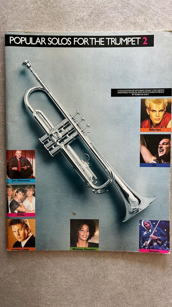 Lesboek trompet: Popular Solos for the Trumpet 2, Muziek en Instrumenten, Bladmuziek, Gebruikt, Les of Cursus, Populair, Trompet