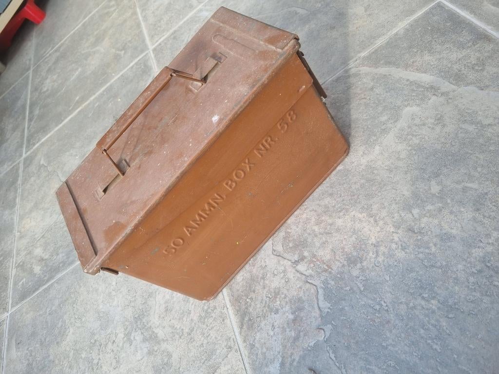 Originele .50 Ammobox - Militair Munitiekistje, Ophalen of Verzenden