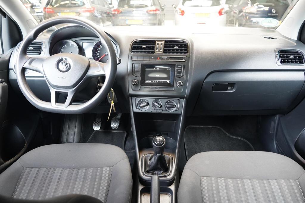 Volkswagen Polo 1.0 | AIRCO | ELEK.RAMEN | APK., Stof, Met garantie (alle), 60 pk, Zwart