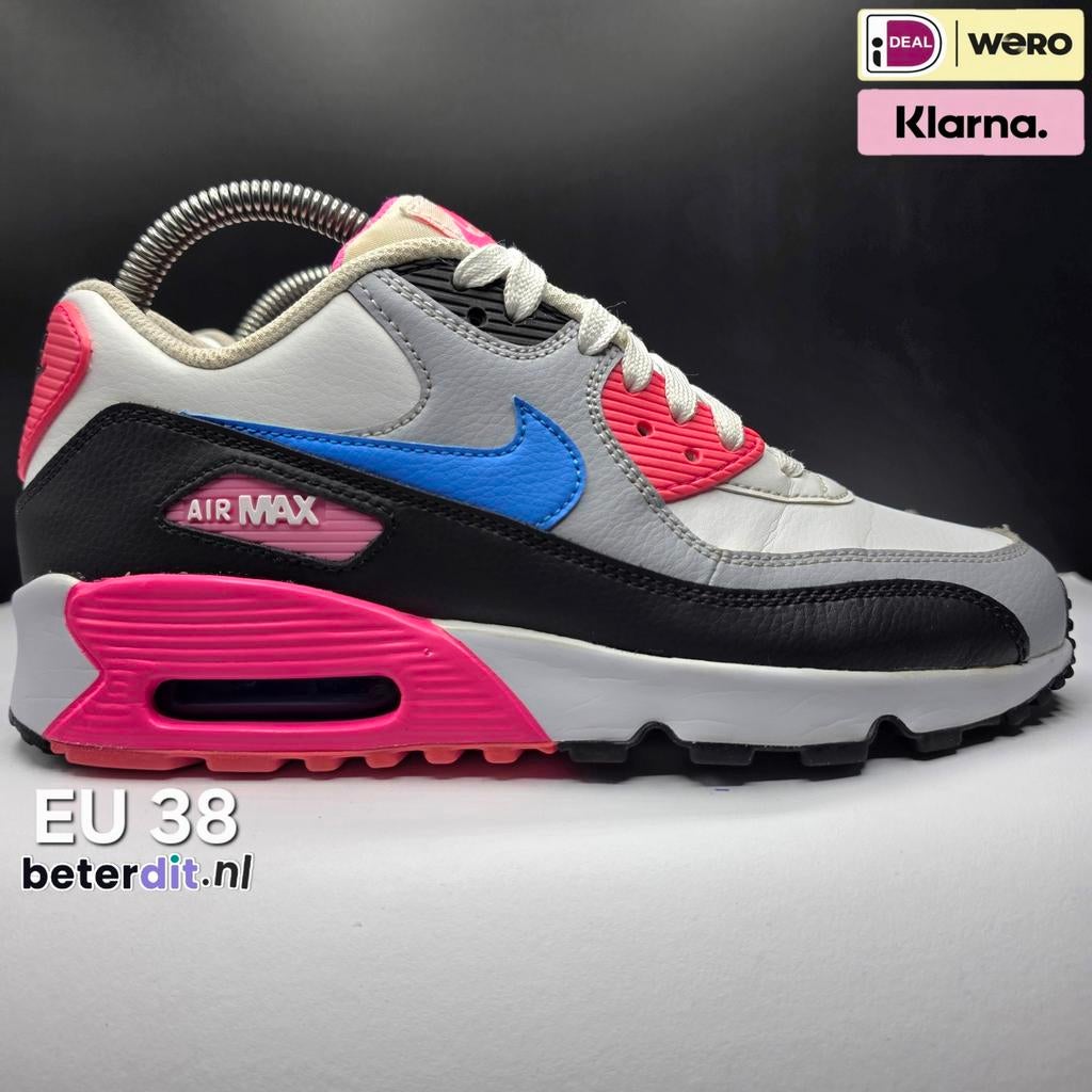 Nike Air Max 90 GS 'White Photo Blue Pink'
Maat: 38, Ophalen of Verzenden, Nike, Nike, Nike air max