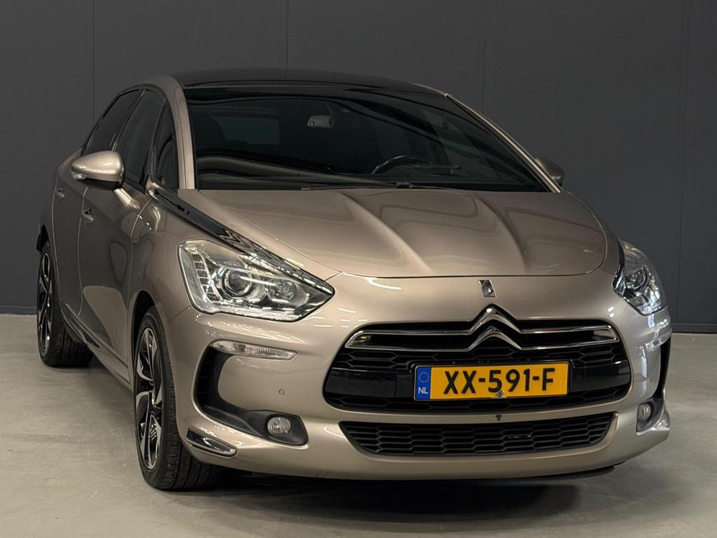 Citroen DS5 1.6 THP So Chic AUTOMAAT PANO/ANDROID/LEDER/PDC/, Auto's, Gebruikt, Zwart, Met garantie (alle), Lichtsensor