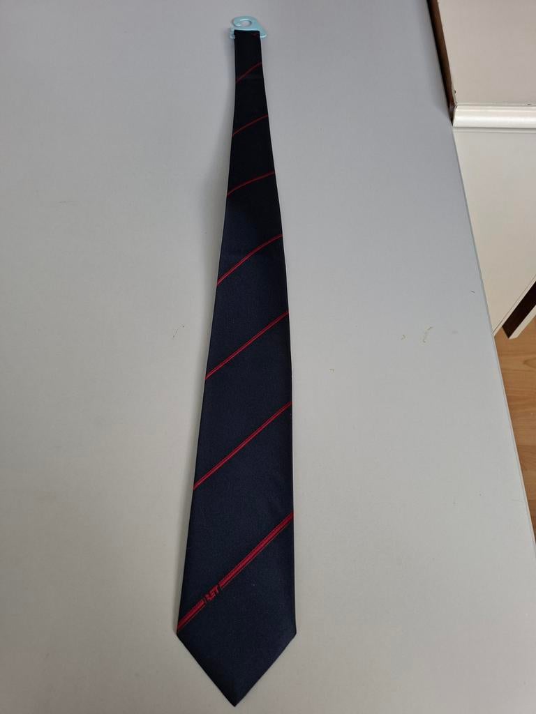 RET STROPDAS JAREN 70, Kleding | Heren, Ophalen of Verzenden, Zo goed als nieuw, Blauw