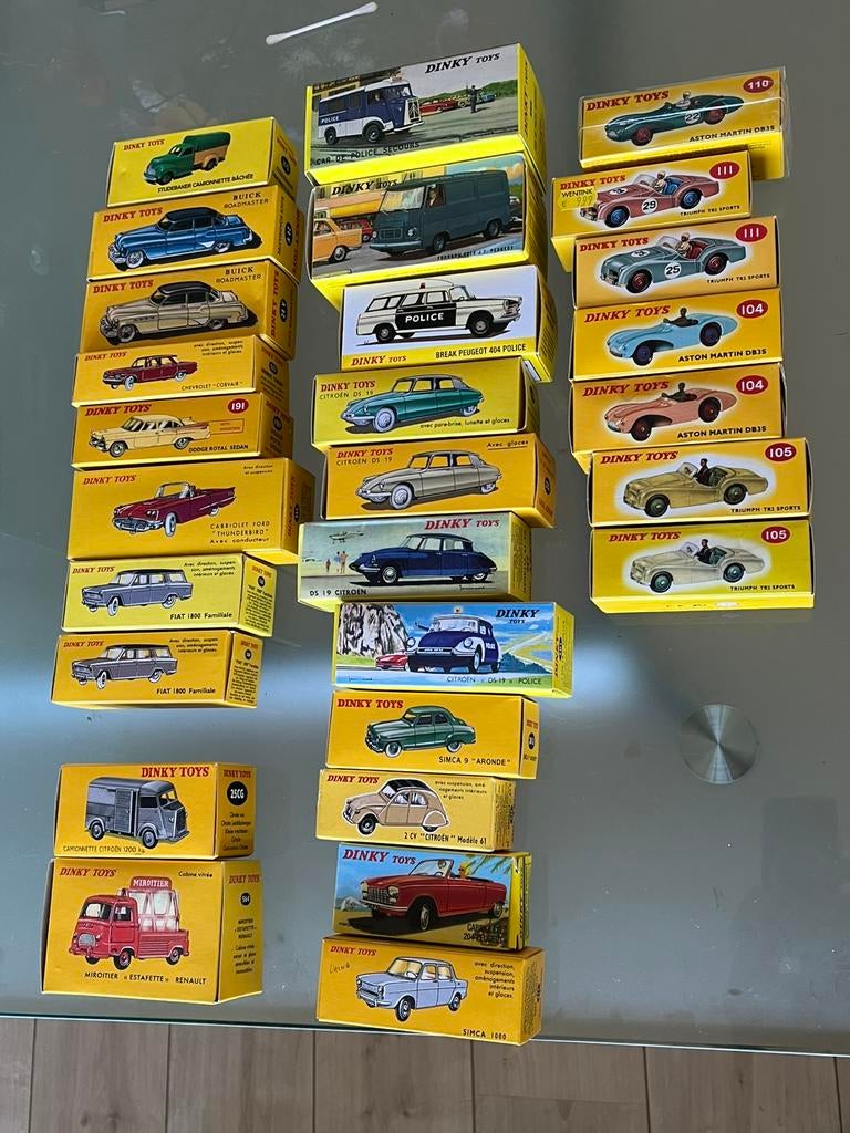 28 x ATLAS DINKY TOYS, Hobby en Vrije tijd, Modelauto's | 1:43, Ophalen of Verzenden, Nieuw, Auto, Dinky Toys