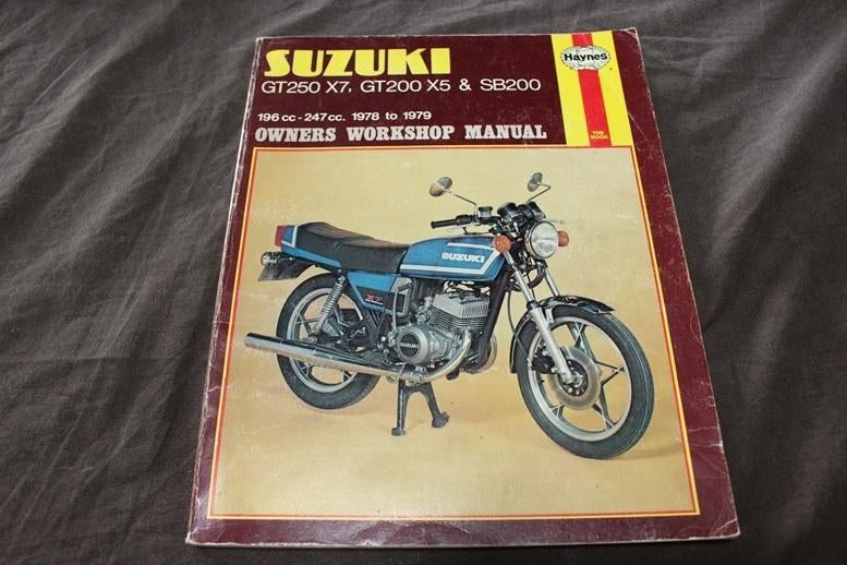 Suzuki GT250 X7 GT200 X5 SB200 1978/79 handboek  manual, Motoren, Ophalen of Verzenden, Suzuki