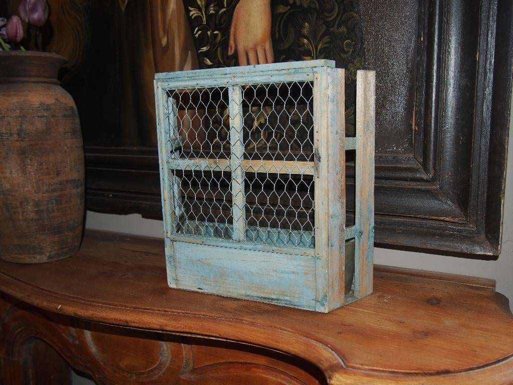 Kleine houten Bloembakje, Overige materialen, Gebruikt, Ophalen of Verzenden, Balkon