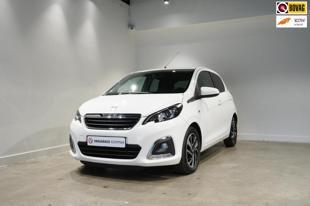 Peugeot 108 1.2 VTi Allure, Auto's, Voorwielaandrijving, Gebruikt, Zwart, 1199 cc
