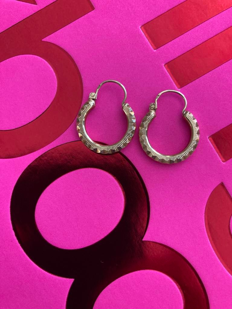 Gouden creolen 14 karaat gypsy hoops, Ophalen of Verzenden, Goud, Hangers