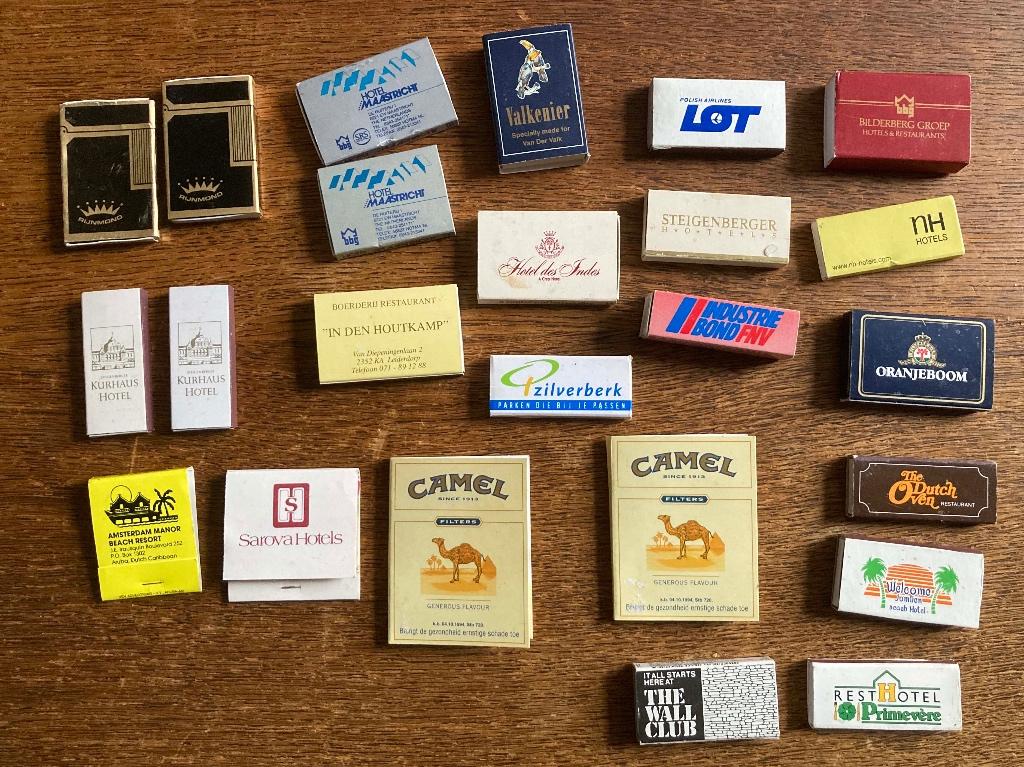 24x luciferdoosjes voor verzamelaar, Ophalen of Verzenden, Gebruikt, Luciferdoosjes of -merken